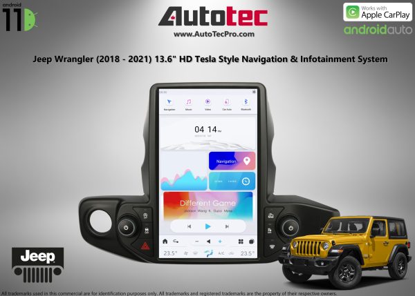 Jeep Wrangler (2018 – 2021) ″ IPS HD Touch-Screen Navigation &  Infotainment System | Android 11 | GPS | BT | Wifi | CarPlay – AutoTecPro Navigation  Systems