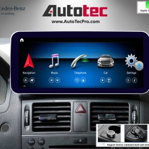 Mercedes-Benz C-Class (2007-2011 | W204) Direct-Fit 10.25″ / 12.3″ HD IPS Touch-Screen Android Navigation System | Android 12 | GPS | BT | Wifi | 4G LTE | Camera | CarPlay