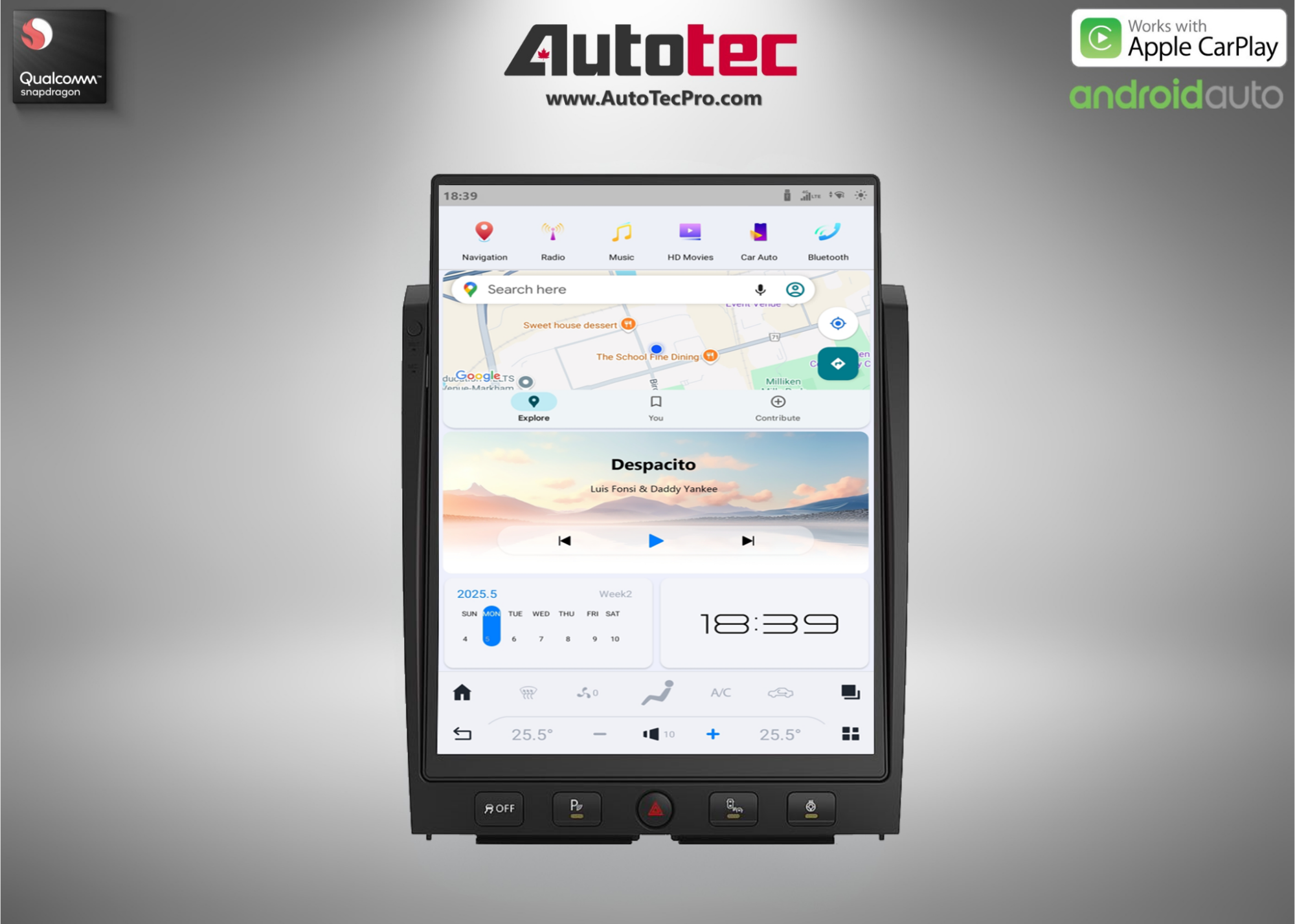 Nissan Titan (2016 – 2019) 15.6″ HD IPS Touch-Screen Navigation & Infotainment System | Android 13 | GPS | BT | Wifi | CarPlay | DSP | 4G LTE