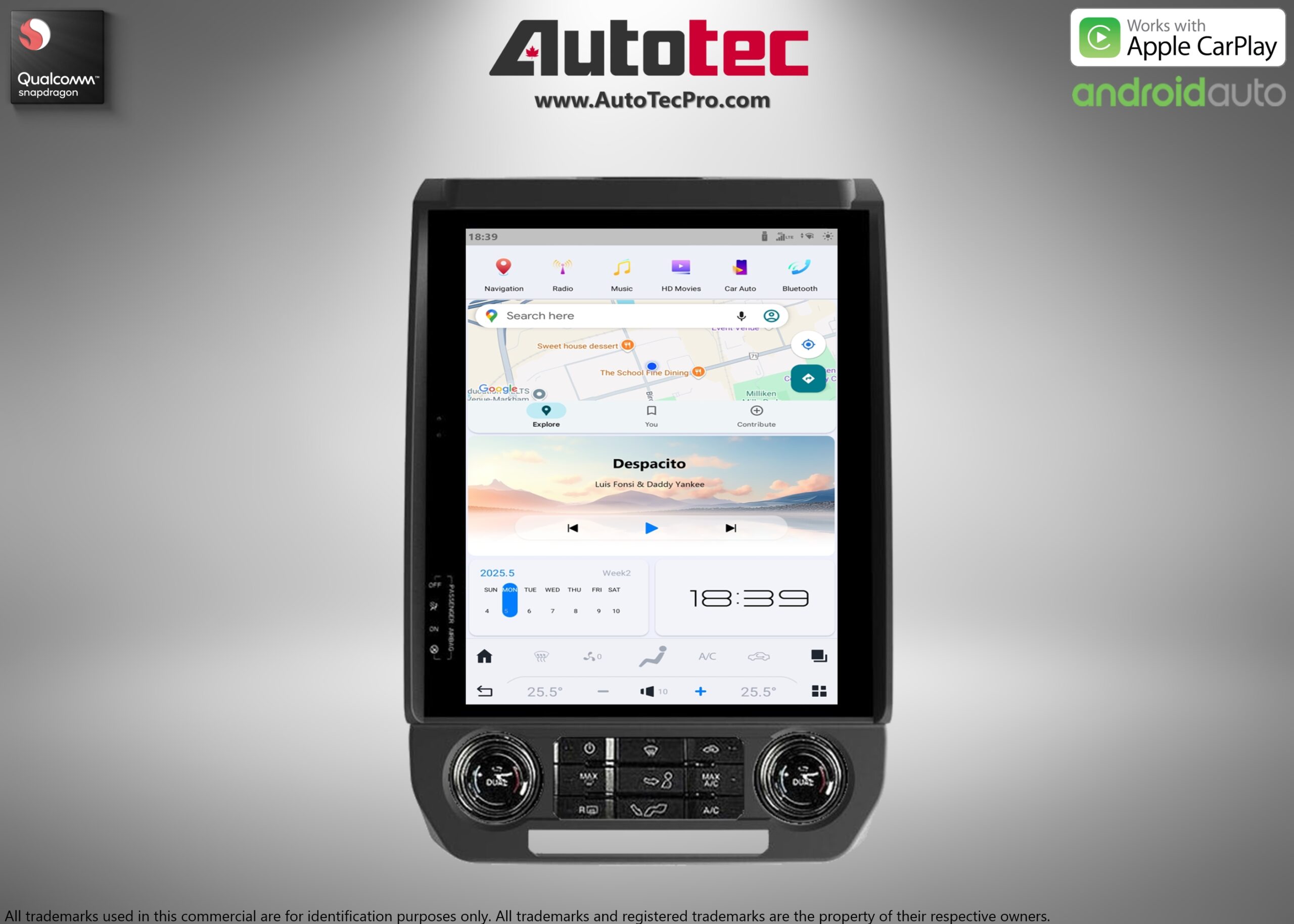Ford F250 | F350 | F450 (2017 – 2022)  12.1″ IPS Touch-Screen Android Navigation System | Android 13 | GPS | BT | Wifi | CarPlay | SYNC | 4G LTE