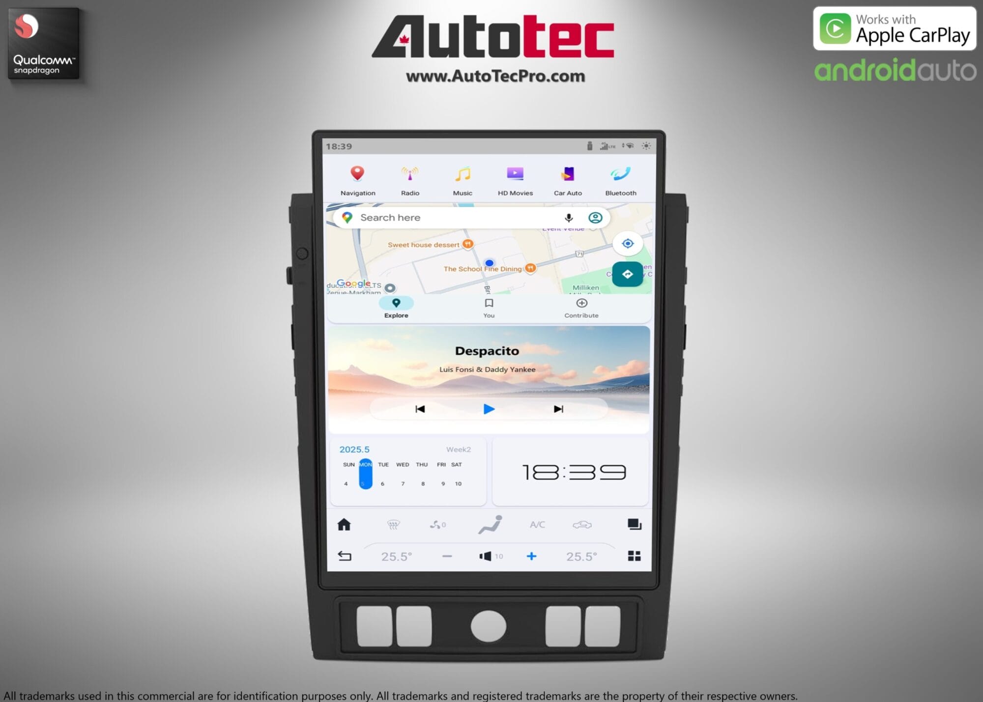 Nissan Titan (2020 – 2025) 15.6″ HD IPS Touch-Screen Navigation & Infotainment System | Android 13 | GPS | BT | Wifi | CarPlay | DSP | 4G LTE