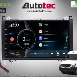 Mercedes-Benz Sprinter ( 2007-2018 ) Direct-Fit 9″ HD Touch-Screen Android Navigation System | Android 14 | GPS | BT | Wifi | A2DP | CAMERA