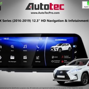 Lexus RX ( 2016- 2019 ) 12.3″ HD Touch-Screen Navigation & Infotainment System | GPS | BT | Wifi | A2DP | CarPlay