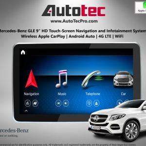 Mercedes-Benz GLE / GLS (2016-2019) W166/X166 Direct-Fit 9″ HD IPS Touch-Screen Android Navigation System | Android 13 | GPS | BT | Wifi | Camera | CarPlay