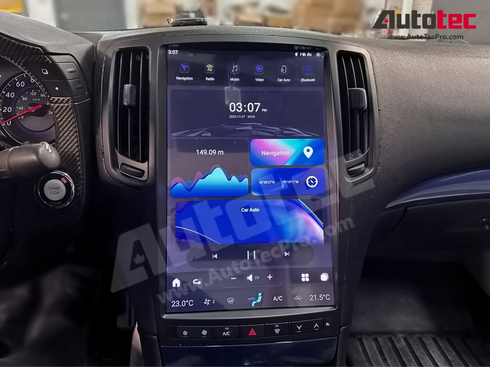 Infiniti G25/G35/G37/G37s (2007 – 2015) 14.5″ (Mark 7) 2K QHD Touch-Screen Navigation & Infotainment System | GPS | BT | Wifi | 4G LTE | CarPlay