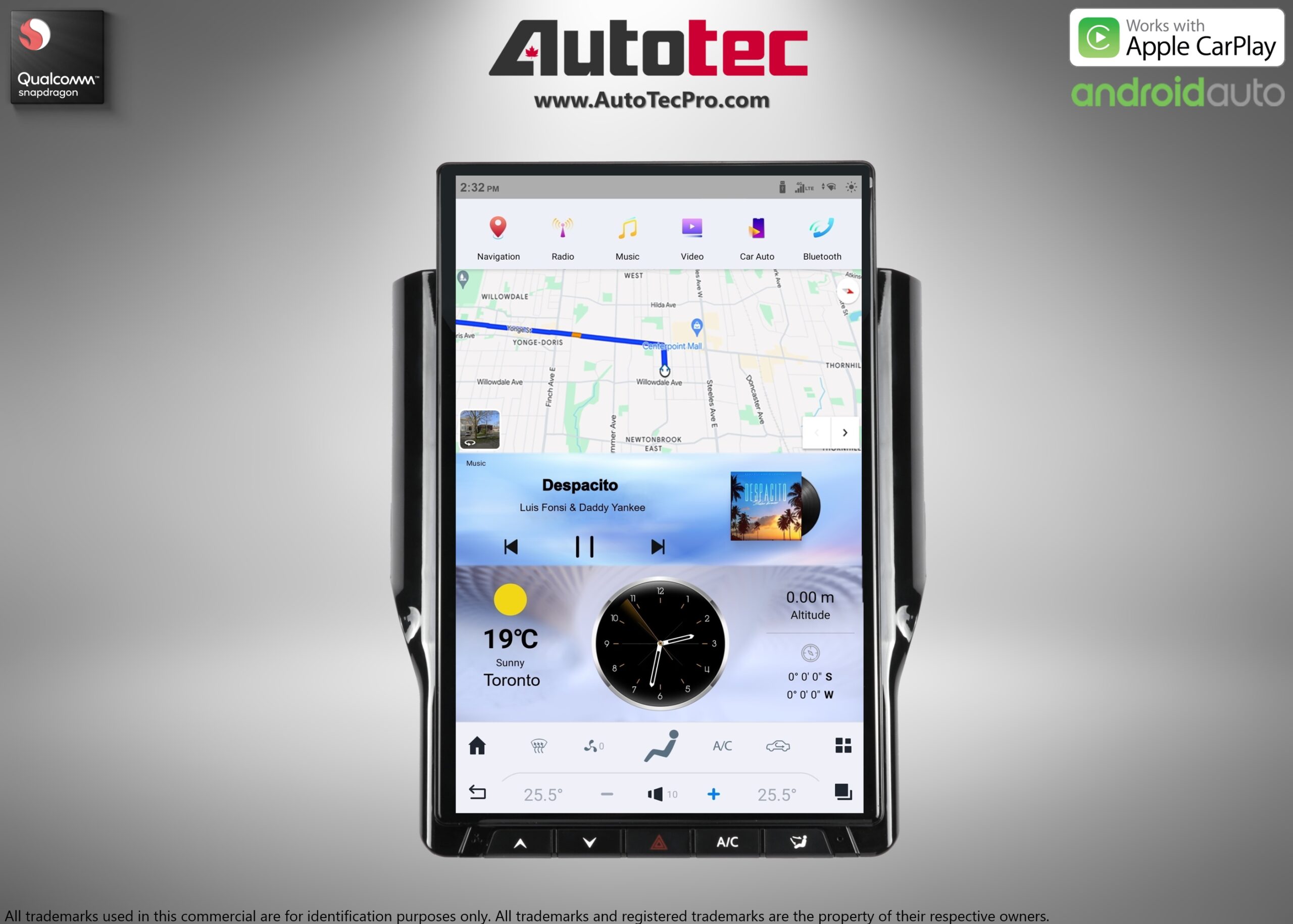 Dodge RAM (2019 – 2024) 14.4″ IPS QHD 2K Touch-Screen Android Navigation System | Android 13 | GPS | BT | Wifi | CarPlay | Android Auto | 4G LTE