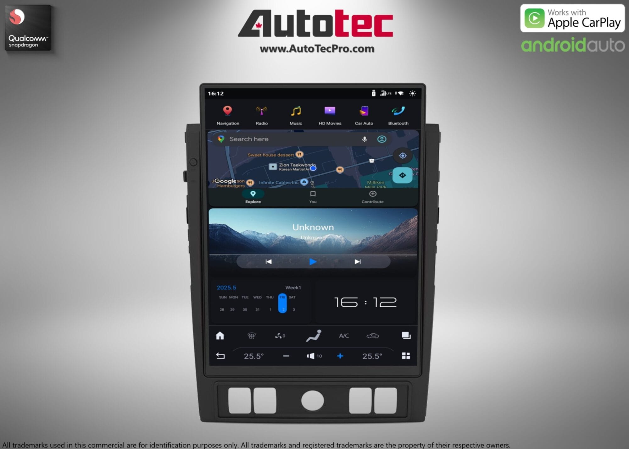 Nissan Titan (2020 – 2025) 15.6″ HD IPS Touch-Screen Navigation & Infotainment System | Android 13 | GPS | BT | Wifi | CarPlay | DSP | 4G LTE