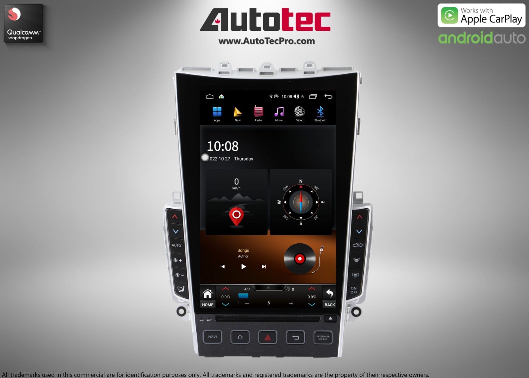 Infiniti Q50 / Q60 (2013 – 2019) 13.6″ (Mark 7) IPS HD 1080P Touch-Screen Navigation & Infotainment System | Android 13 | GPS | BT | Wifi | 4G LTE | CarPlay