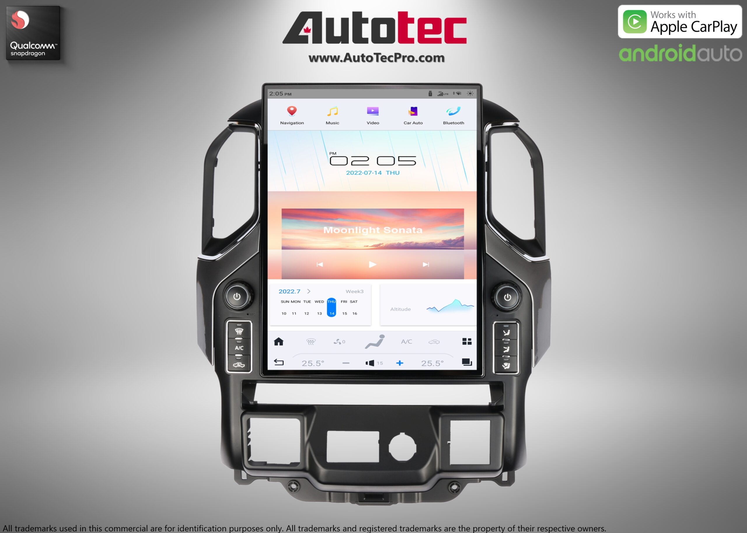 Chevrolet Silverado / GMC Sierra (2019 – 2023) 15.6″ IPS QHD 2K Touch-Screen Navigation & Infotainment System | Android 13 | GPS | BT | Wifi | CarPlay | Onstar | 4G LTE