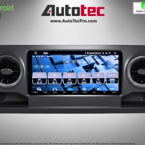 Mercedes-Benz Sprinter (2019 – 2024) Direct-Fit 10.25″ HD Touch-Screen Android Navigation System | Android 14 | GPS | BT | Wifi | CarPlay | Android Auto | Camera | 4G LTE – For Stock Basic Radio