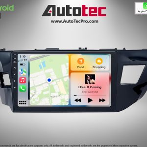 Toyota Corolla (2014 – 2016) 10.1″ HD Touch-Screen Android Navigation System | Android 13 | GPS | BT | WiFi | Camera | CarPlay