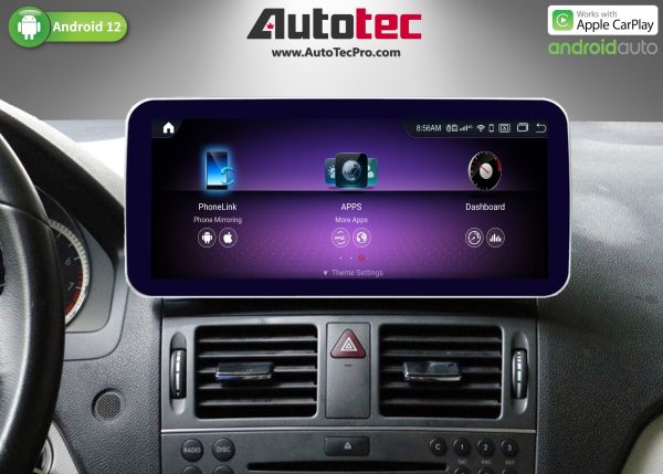 Hikity 1G 32G Autoradio Android 13 avec GPS pour Mercedes-Benz
