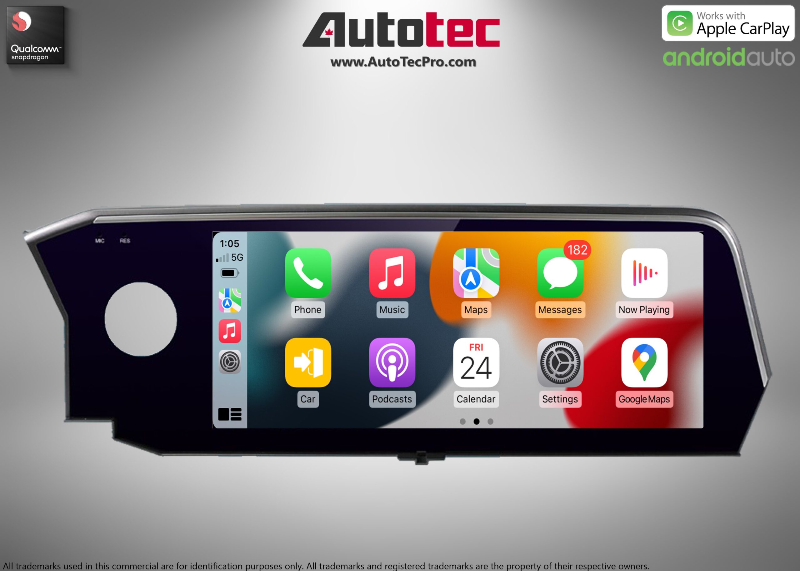 Lexus ES ( 2018- 2020 ) 12.3″ HD Touch-Screen Navigation & Infotainment System | Android 13 | GPS | BT | Wifi | A2DP | CarPlay