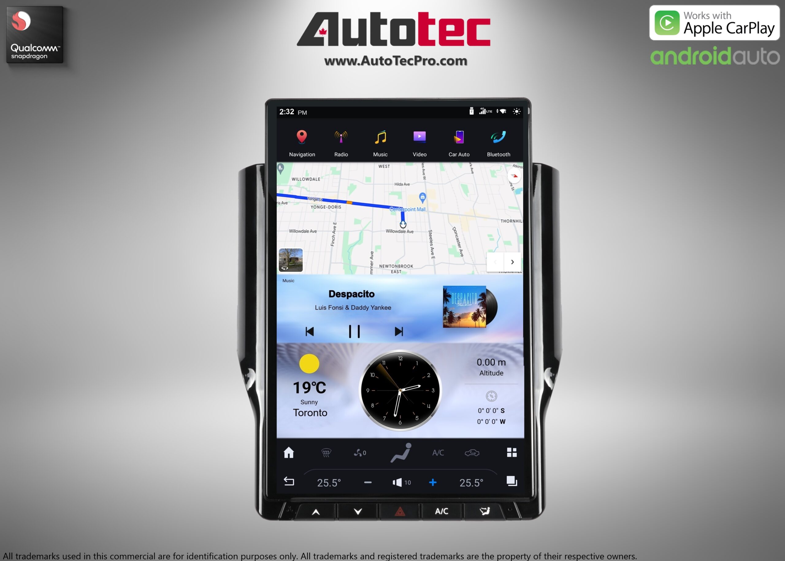 Dodge RAM (2019 – 2024) 14.4″ IPS QHD 2K Touch-Screen Android Navigation System | Android 13 | GPS | BT | Wifi | CarPlay | Android Auto | 4G LTE