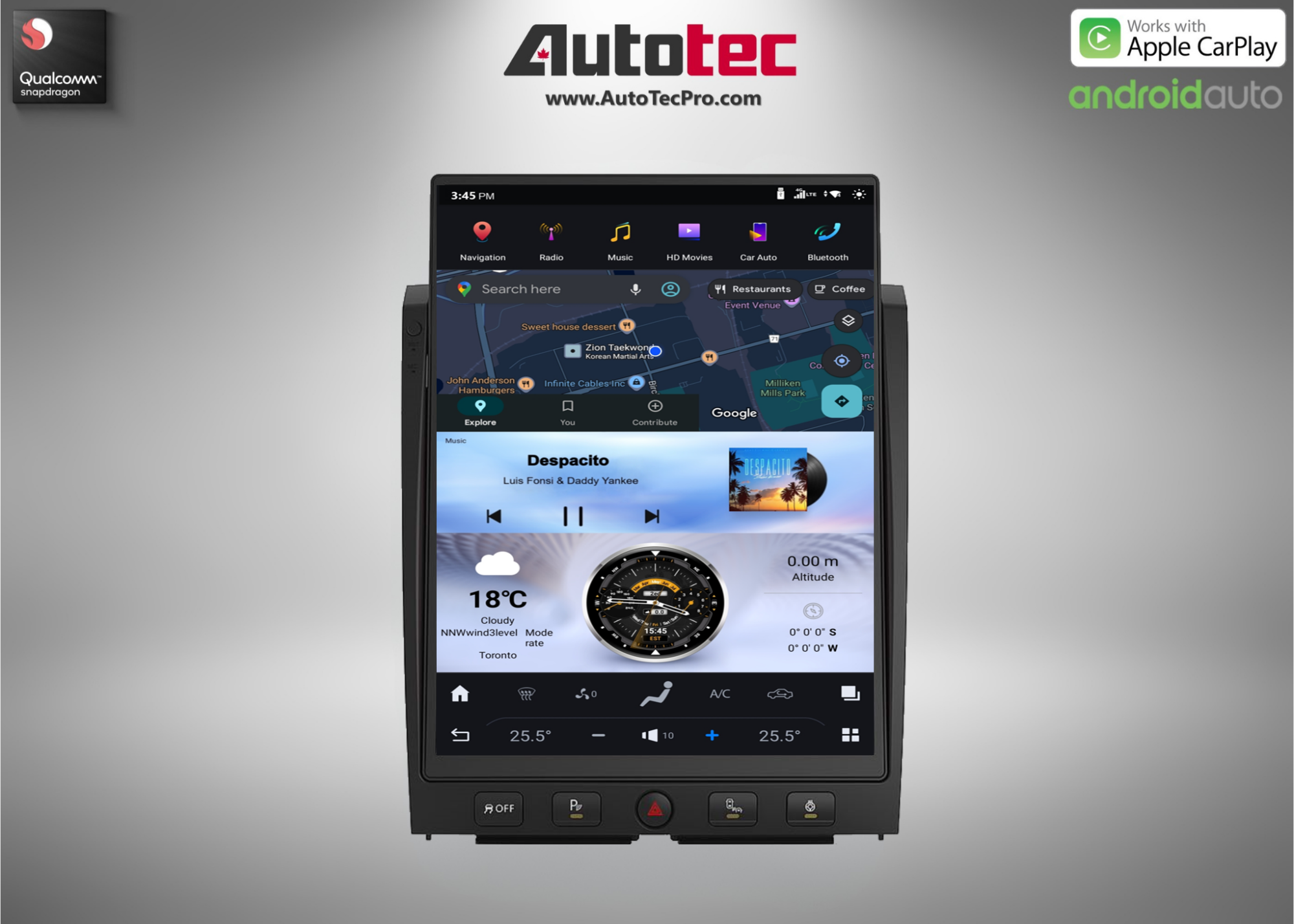Nissan Titan (2016 – 2019) 15.6″ HD IPS Touch-Screen Navigation & Infotainment System | Android 13 | GPS | BT | Wifi | CarPlay | DSP | 4G LTE