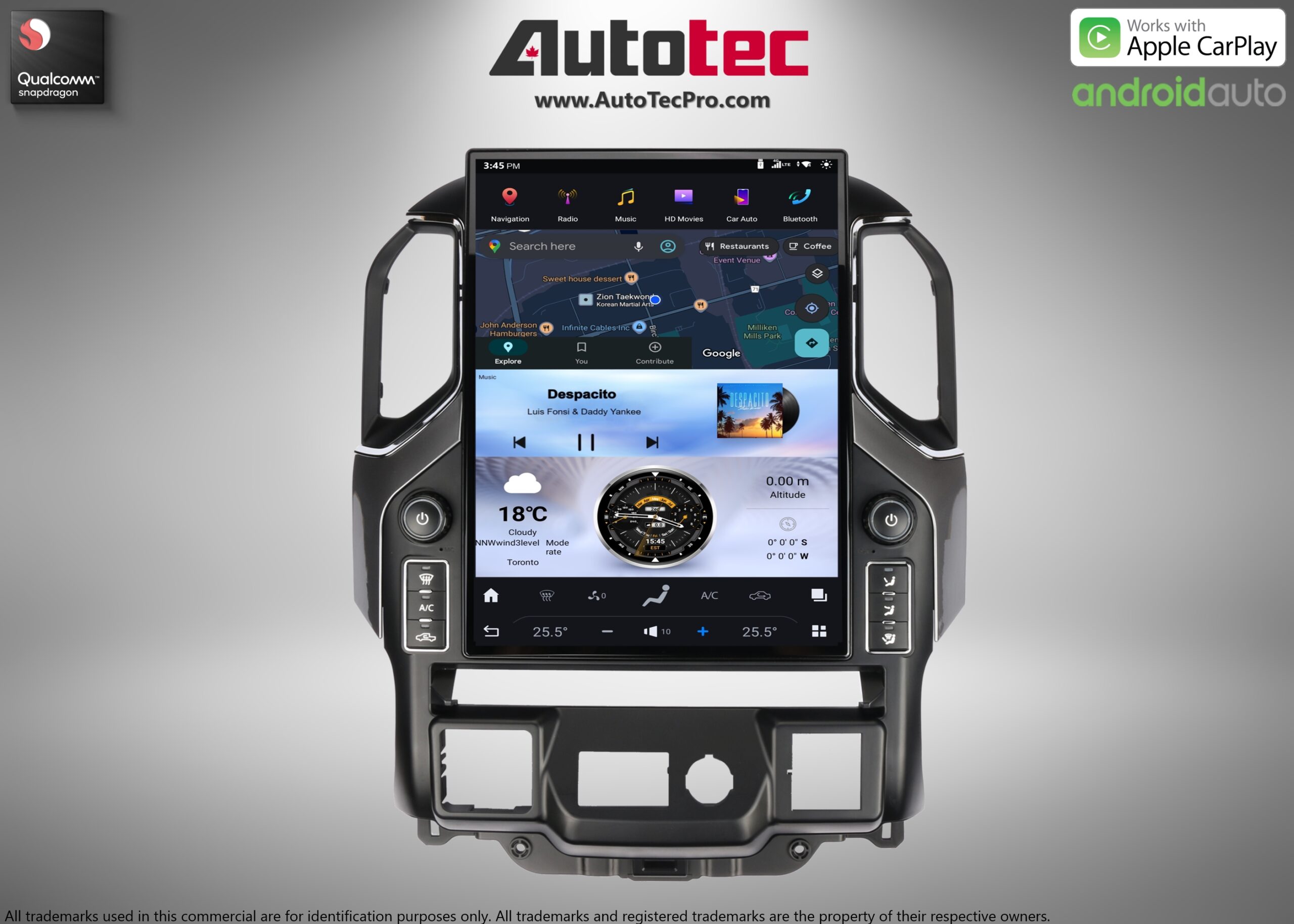 Chevrolet Silverado / GMC Sierra (2019 – 2026) 15.6″ IPS QHD 2K Touch-Screen Navigation & Infotainment System | Android 13 | GPS | BT | Wifi | CarPlay | Onstar | 4G LTE