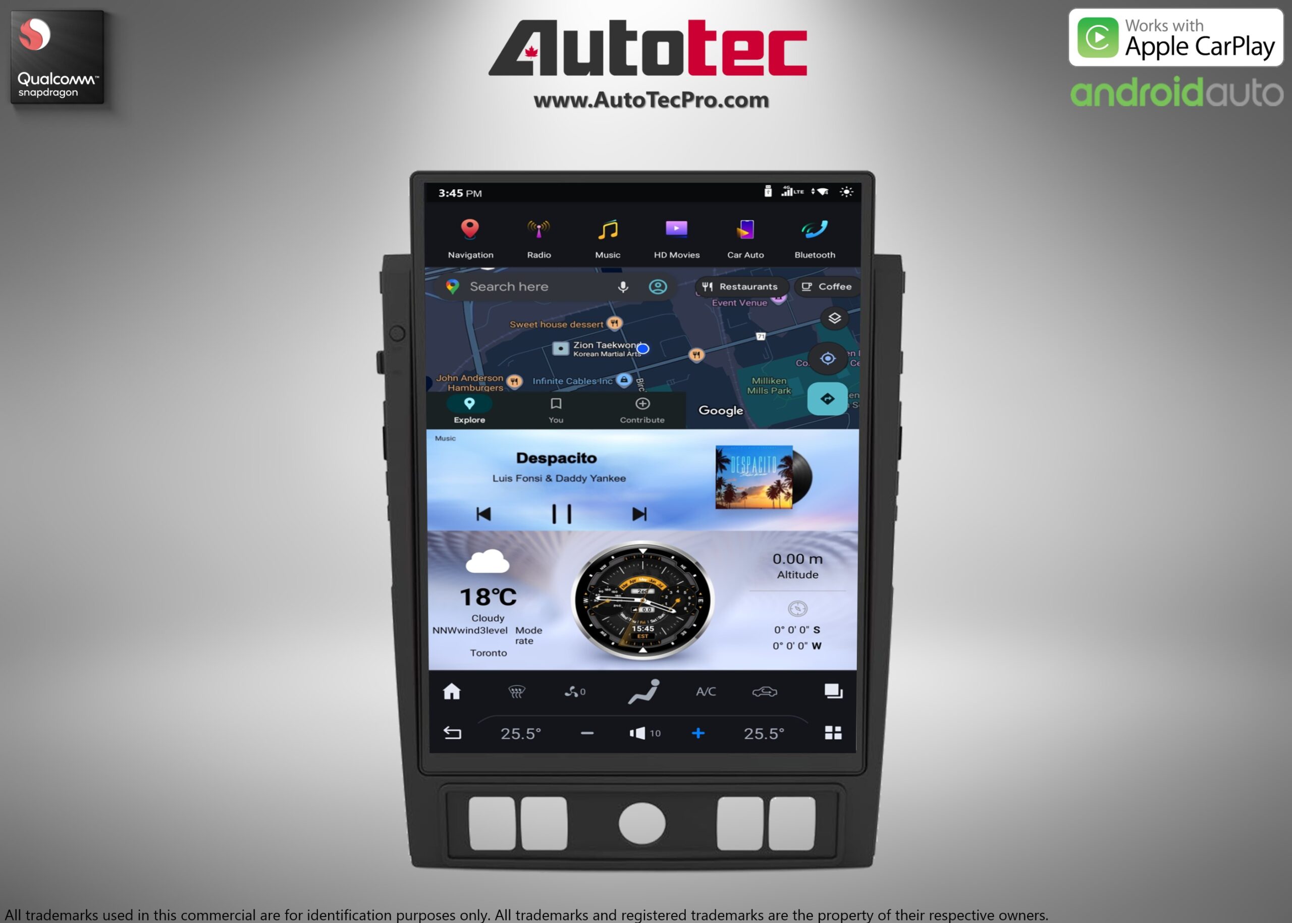 Nissan Titan (2020 – 2025) 15.6″ HD IPS Touch-Screen Navigation & Infotainment System | Android 13 | GPS | BT | Wifi | CarPlay | DSP | 4G LTE
