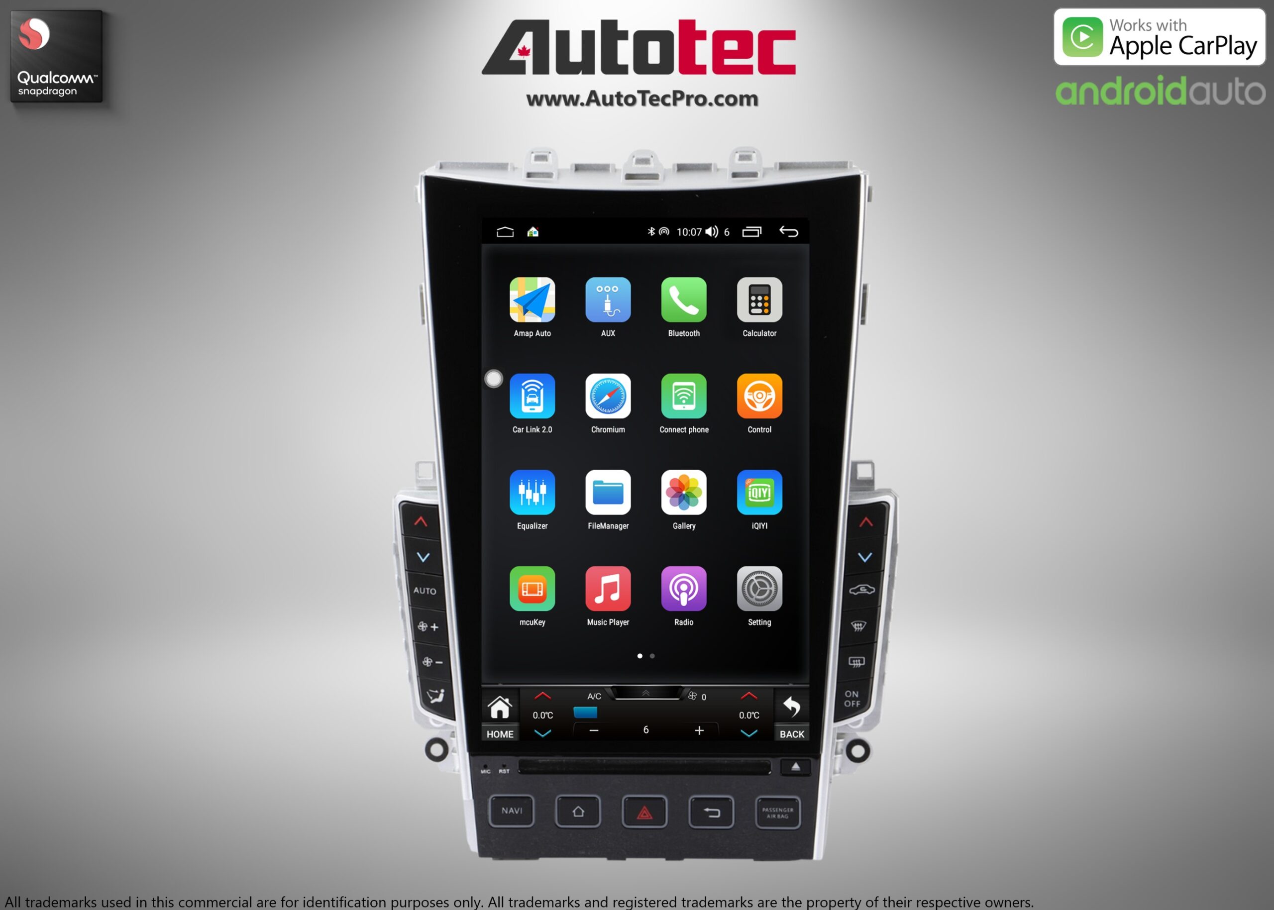 Infiniti Q50 / Q60 (2014 – 2019) 13.6″ (Mark 7) IPS HD 1080P Touch-Screen Navigation & Infotainment System | Android 13 | GPS | BT | Wifi | 4G LTE | CarPlay