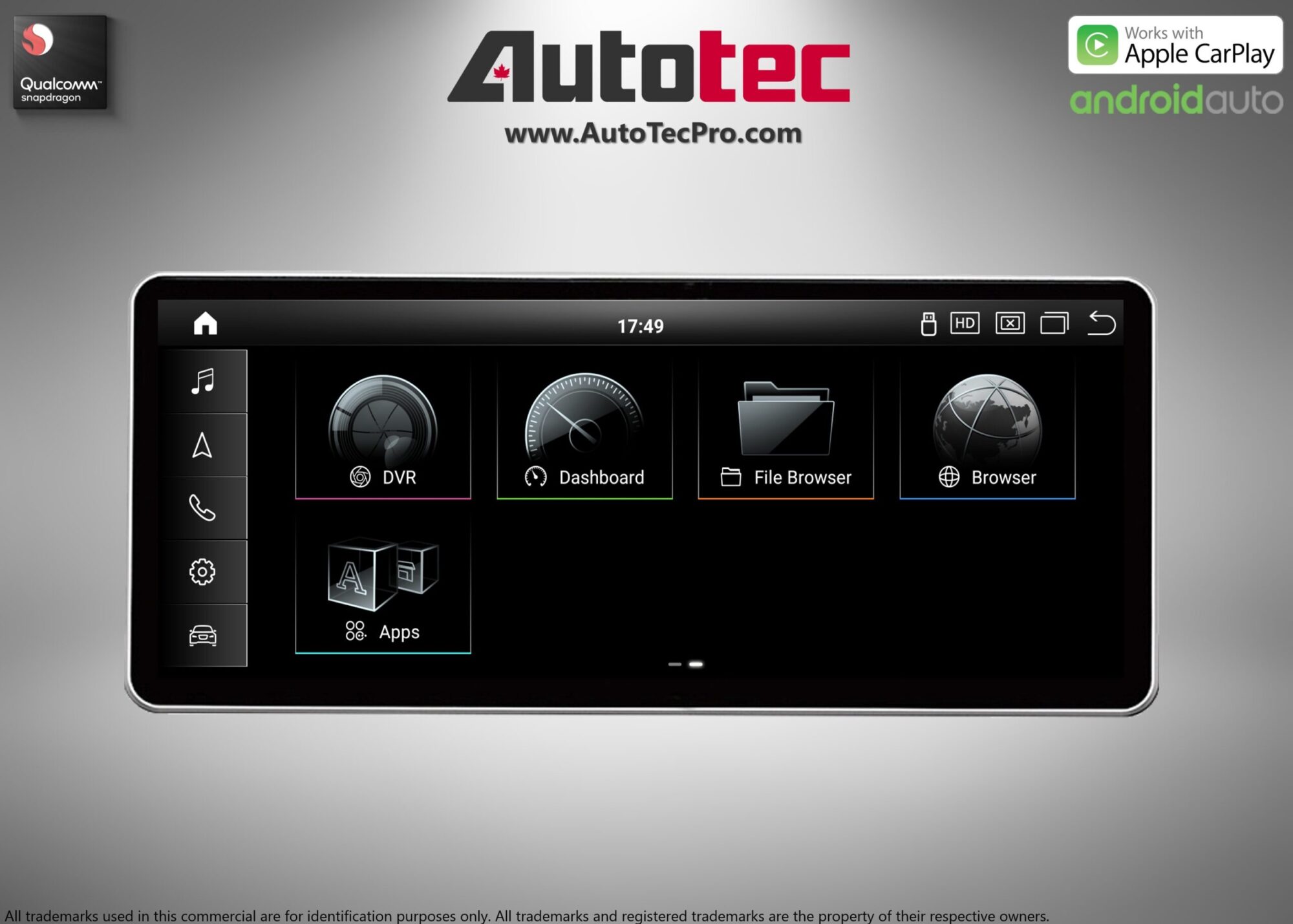 AUDI A4 / A5 (2016 – 2020 | B9) OEM FIT 10.25″ HD IPS Touch-Screen Android Navigation & Infotainment System | Android 14 | GPS | BT | Wifi | 4G LTE | CarPlay | Android Auto | Camera