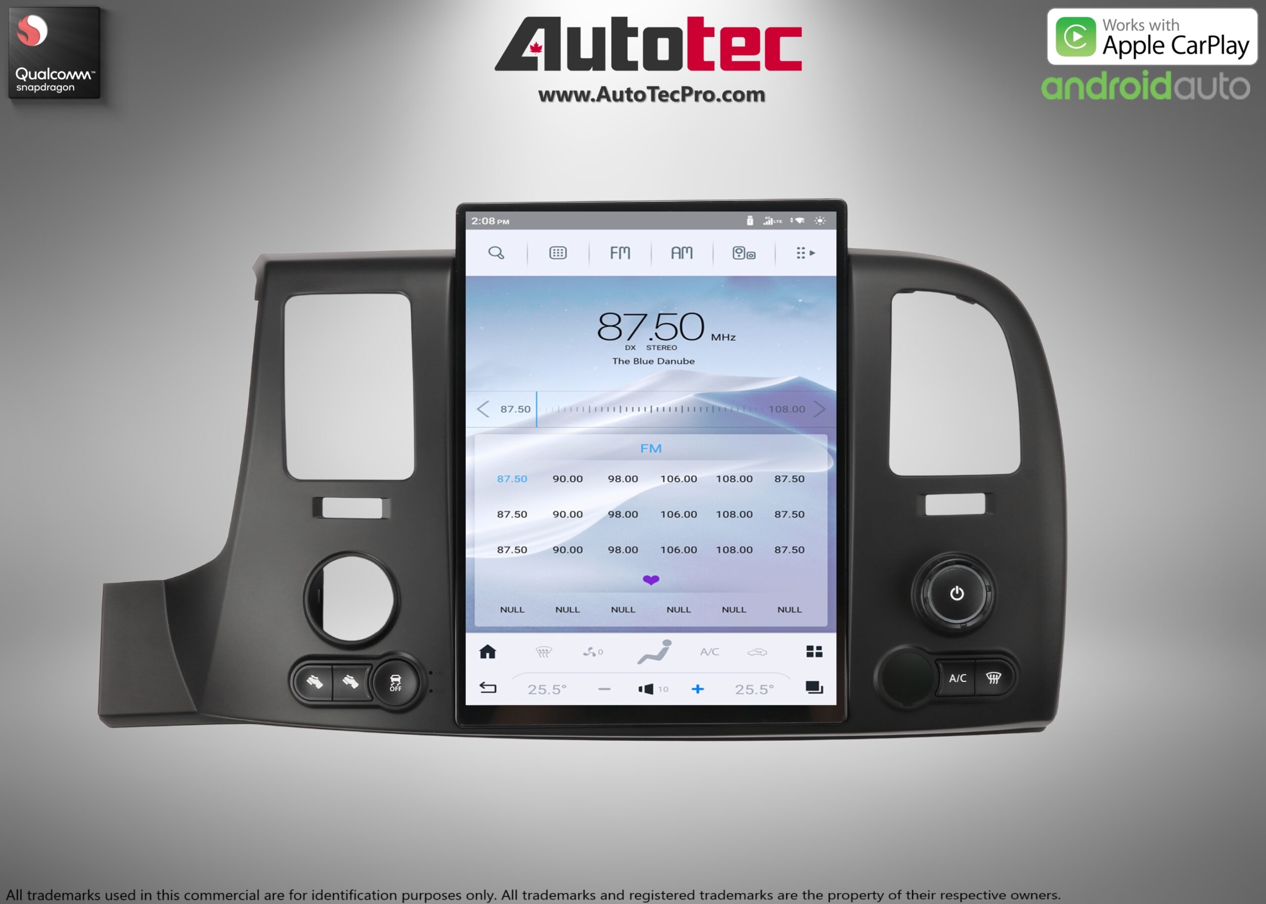 Chevrolet Silverado / GMC Sierra (2007 – 2013) 13.8″ HD Touch-Screen Navigation & Infotainment System | Android 13 | GPS | BT | Wifi | CarPlay | 4G LTE