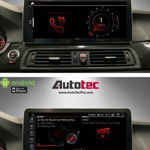 BMW 5 Series (2011 – 2018) F10 F11 OEM-FIT 12.3″ HD Touch-Screen Android Navigation System | GPS | BT | Wifi | 4G LTE | CarPlay