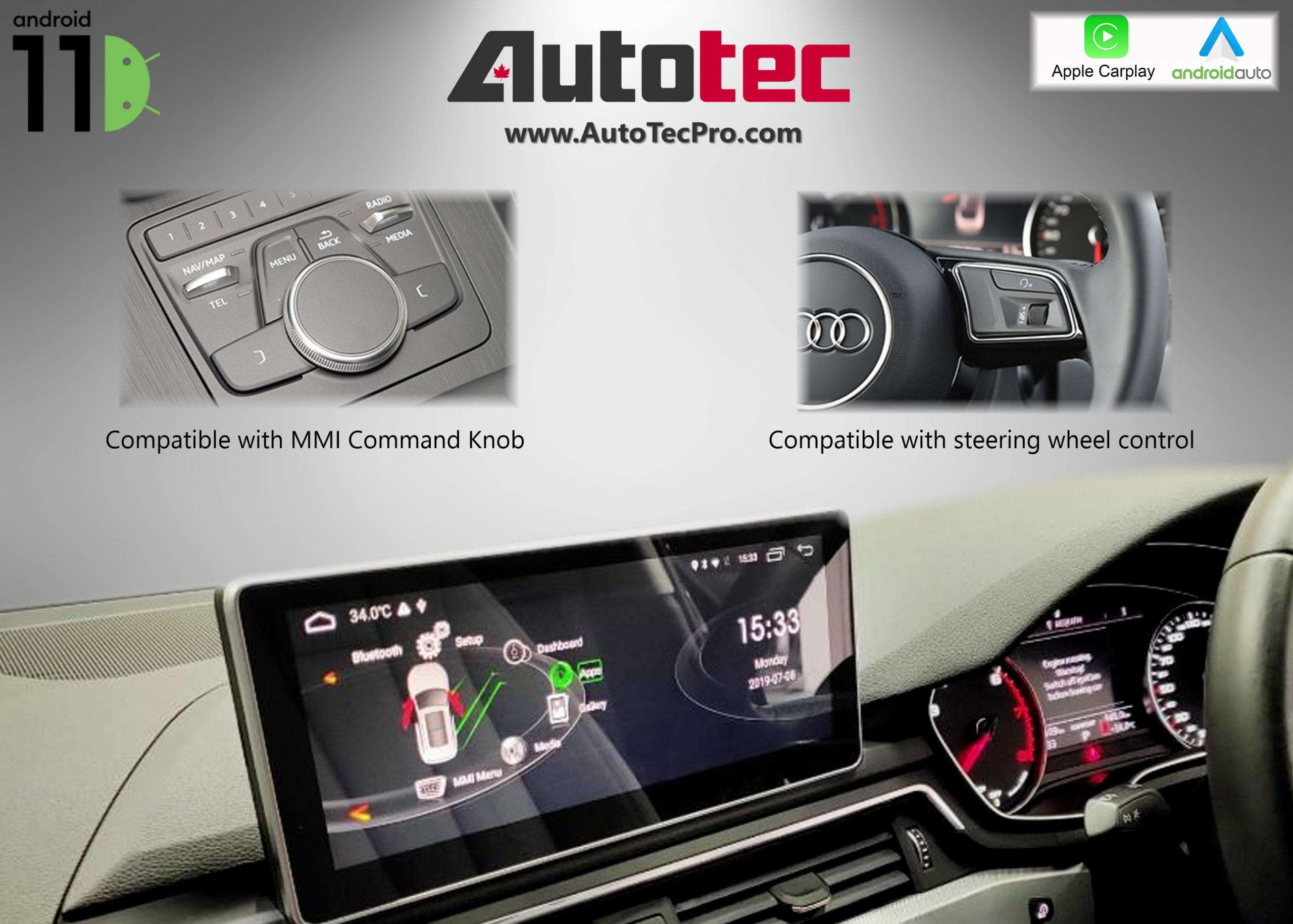 Savvies 6X Schutzfolie kompatibel mit Audi A4 B9 2018-2019 MMI Navigation 7 Displayschutz-Folie Ultra-transparent 