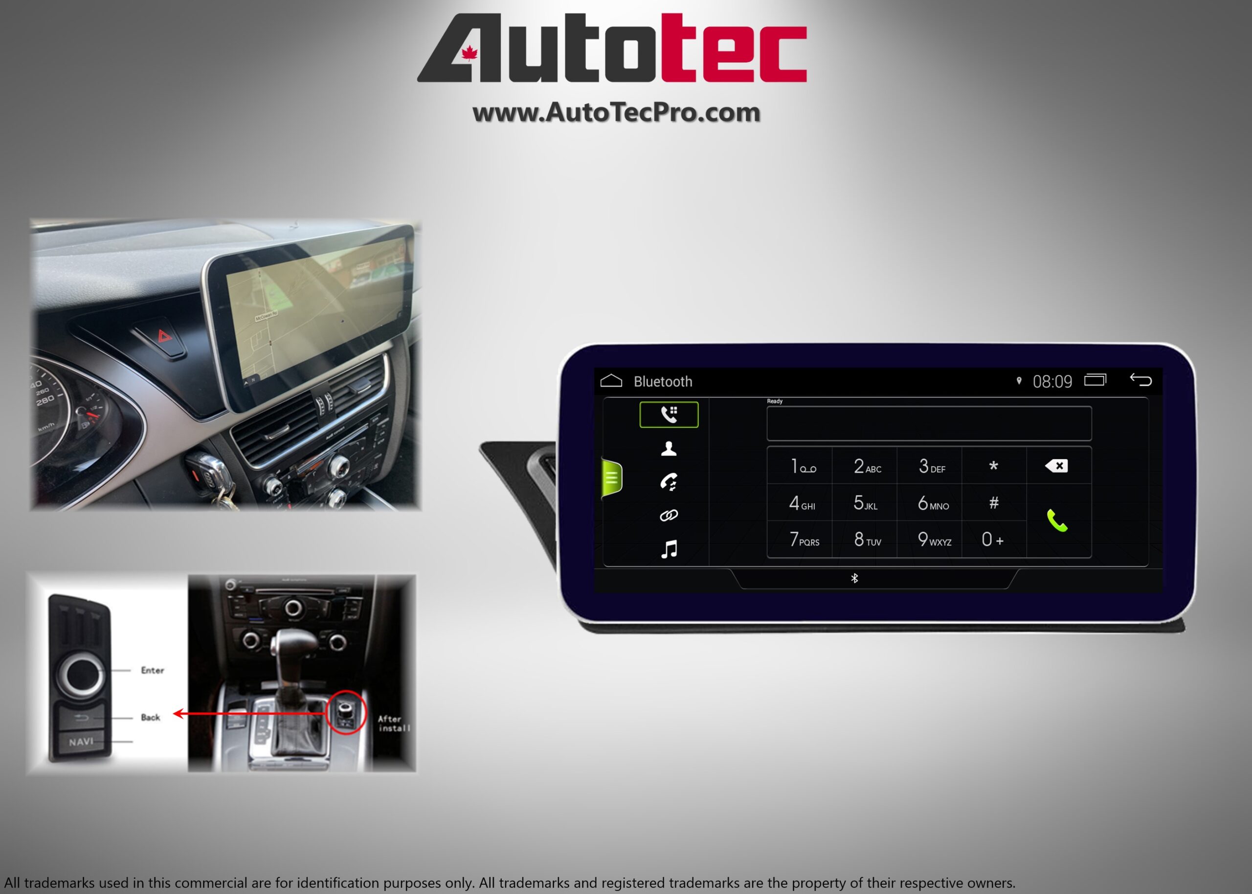 AUDI A4 / A5 (2009 – 2016) OEM FIT 10.25″ / 12.3″ HD Touch-Screen Android Navigation System | Android 13 | GPS | BT | Wifi | Camera | CarPlay | MMI-3G | MMI-3G+