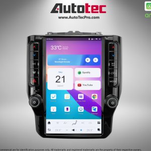 Dodge RAM (2019 – 2023) 12″ HD Tesla-Style Navigation & Infotainment System | Android 11 | GPS | BT | Wifi | CarPlay | SYNC | 4G LTE