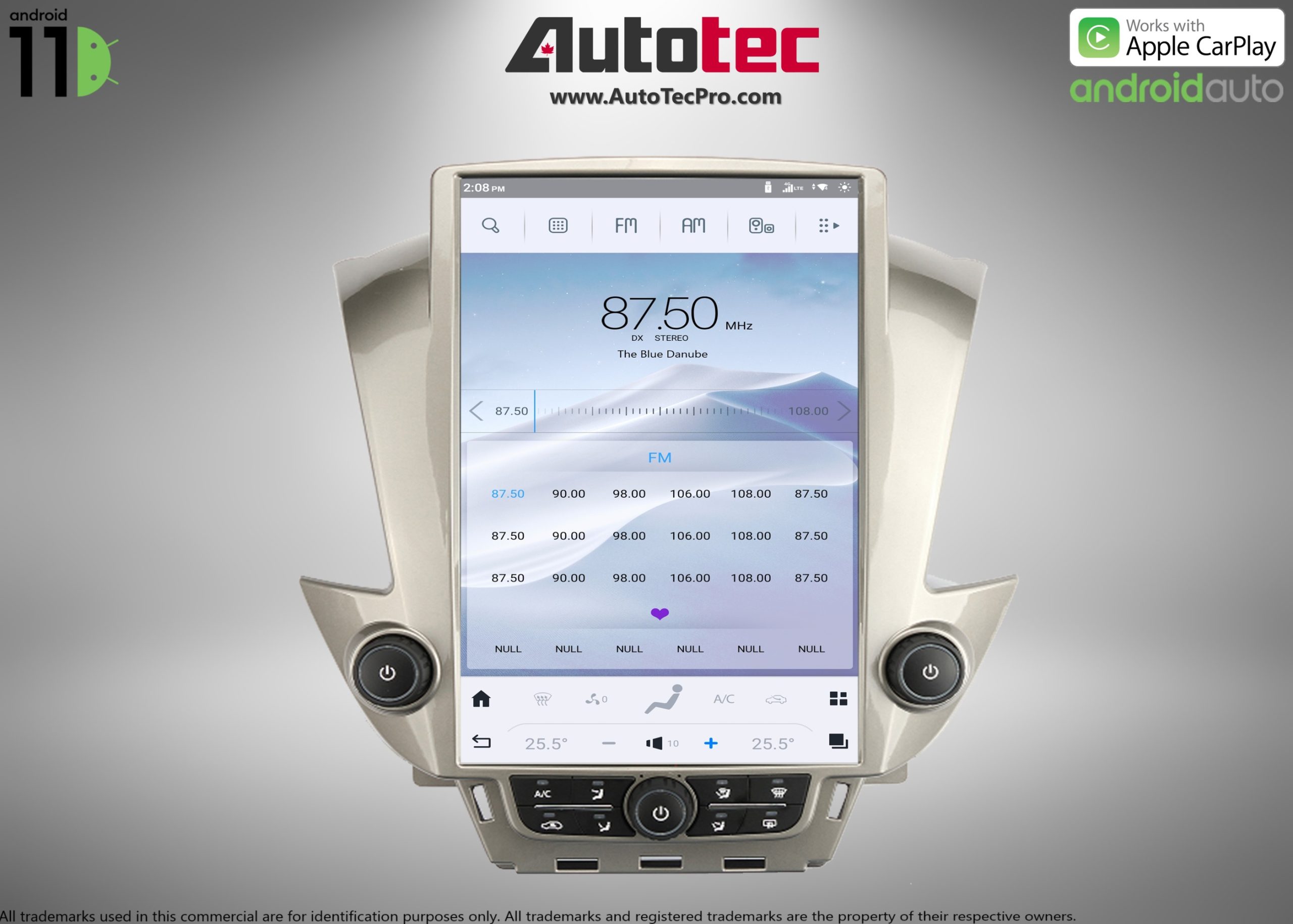 Chevrolet Tahoe / Suburban / GMC Yukon (2015 – 2020) 14.4″ IPS QHD 2K Touch-Screen Navigation & Infotainment System | Android 11 | GPS | BT | Wifi | CarPlay | Onstar | 4G LTE