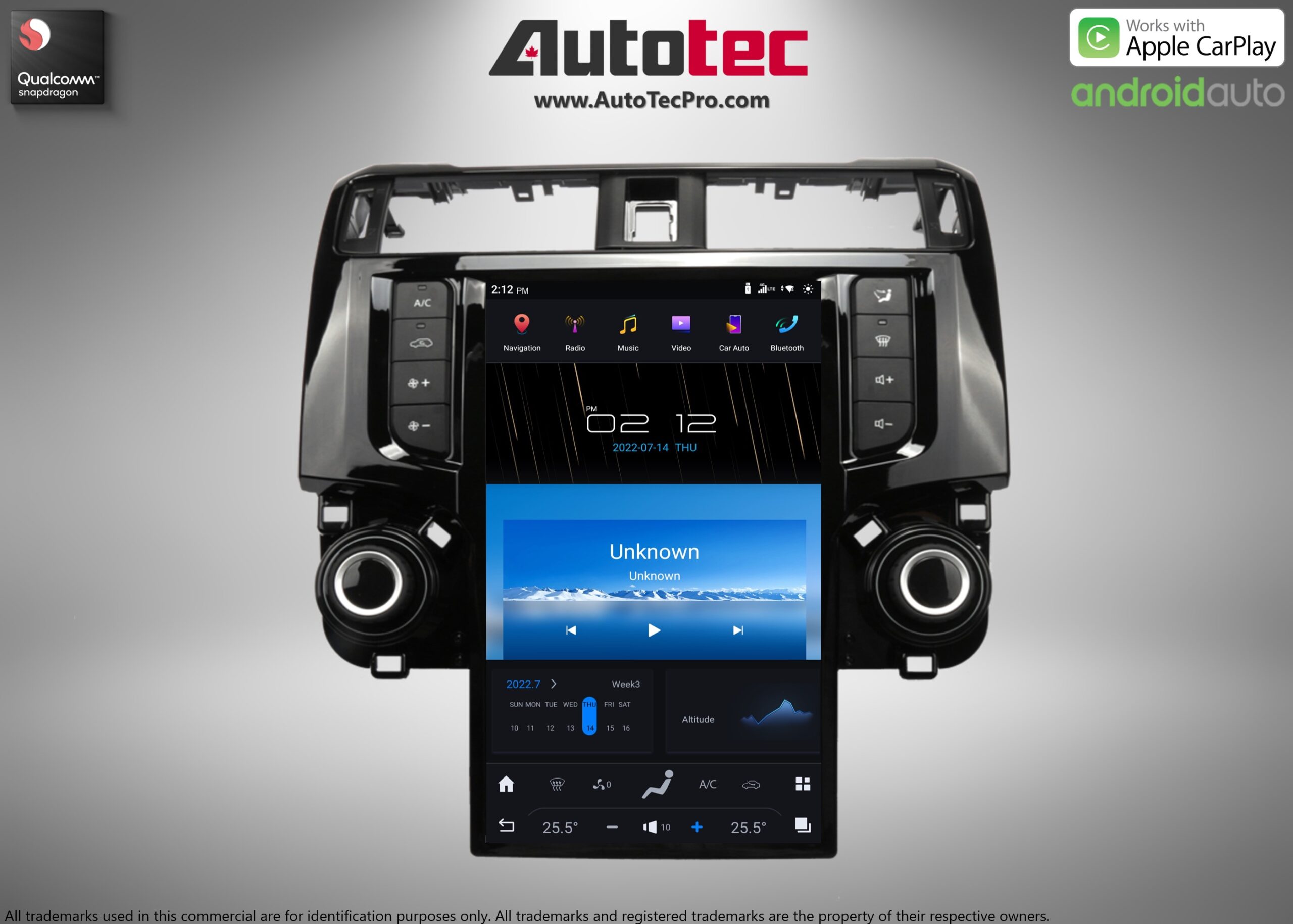 Toyota 4Runner (2009 – 2019) 13.6″ IPS HD Touch-Screen Navigation & Infotainment System | Android 13 | GPS | BT | Wifi | CarPlay