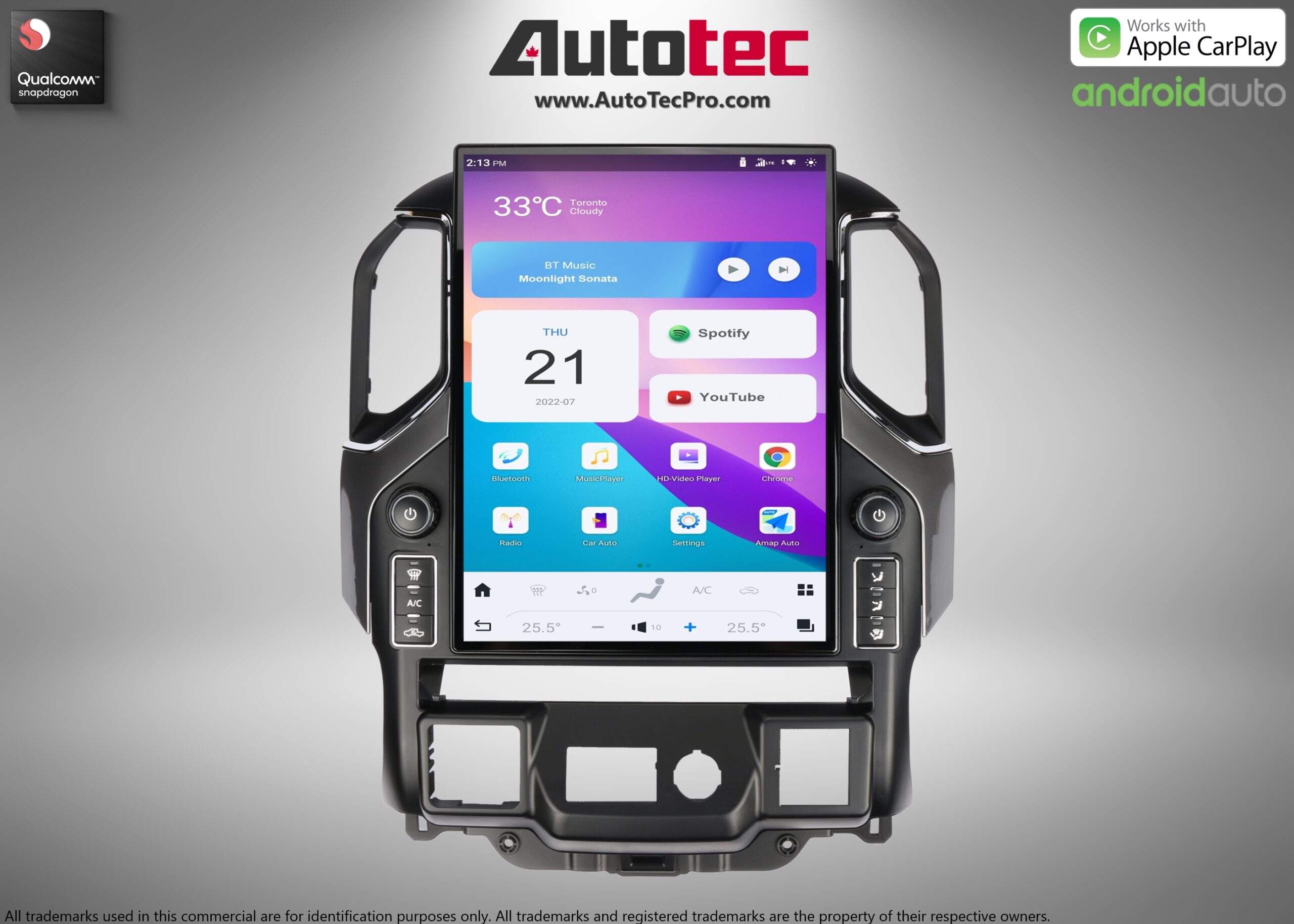 Chevrolet Silverado / GMC Sierra (2019 – 2026) 15.6″ IPS QHD 2K Touch-Screen Navigation & Infotainment System | Android 13 | GPS | BT | Wifi | CarPlay | Onstar | 4G LTE