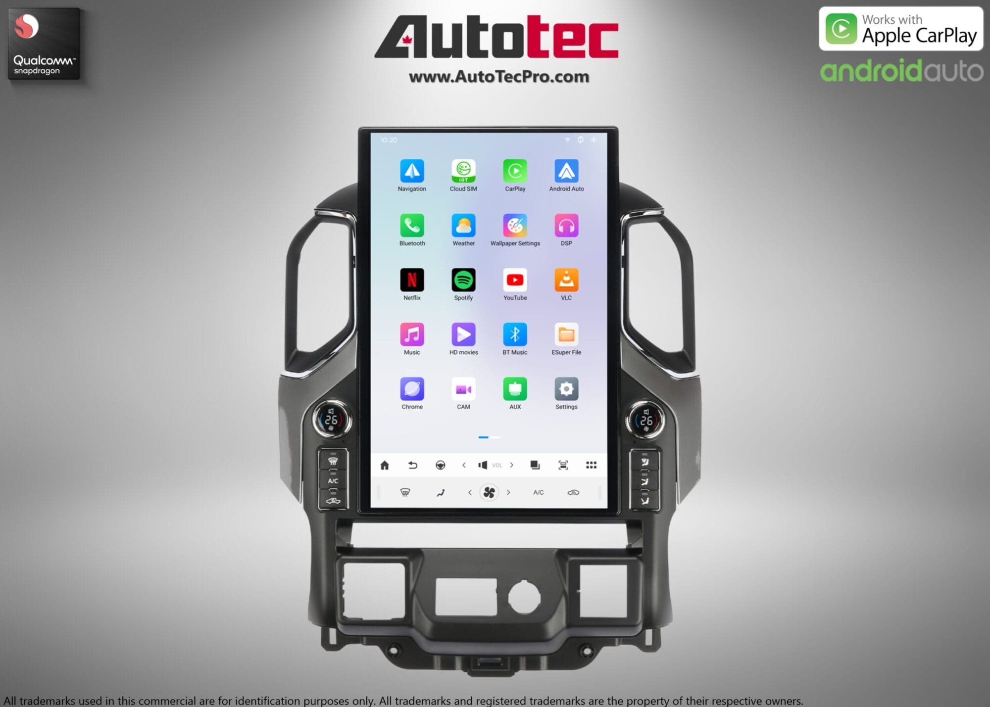 Chevrolet Silverado / GMC Sierra (2019 – 2026) 17.2″ IPS HD Touch-Screen Navigation & Infotainment System | Android 14 | GPS | BT | Wifi | CarPlay | Onstar | 4G LTE