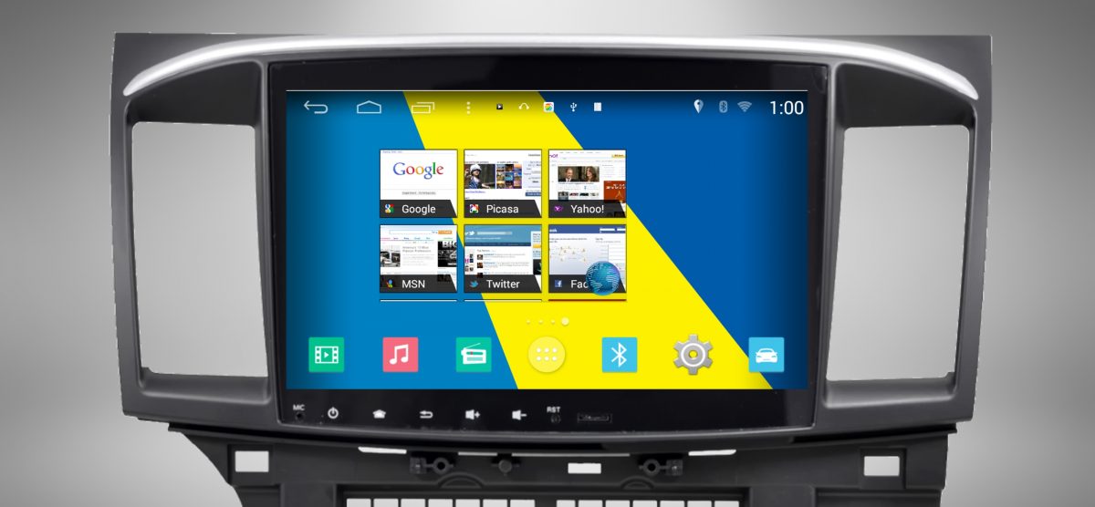 Mitsubishi Lancer (2008 – 2017) Direct-Fit 10.2″ HD Touch-Screen