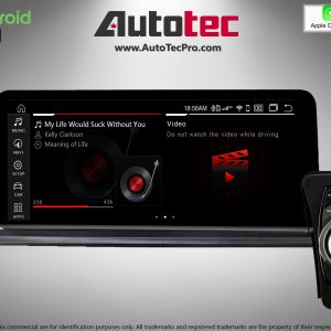 BMW 3 Series (2006 – 2012)  E90 / E91 / E92 OEM FIT 10.25″ /12.5″ HD Touch-Screen Android Navigation System | GPS | BT | Wifi | Camera | CarPlay