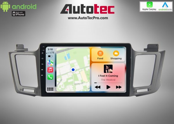 Toyota RAV4 (2013 - 2018) OEM FIT 10.2u2033 HD Touch-Screen Android Navigation System GPS BT Wifi CarPlay Camera