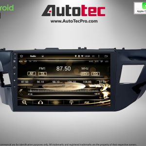 Toyota Corolla (2014 – 2016) 10.1″ HD Touch-Screen Android Navigation System | Android 13 | GPS | BT | WiFi | Camera | CarPlay
