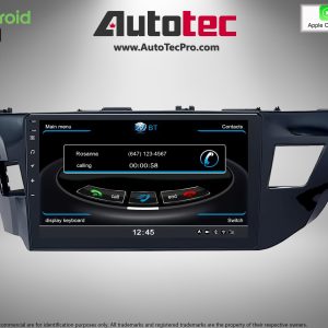 Toyota Corolla (2014 – 2016) 10.1″ HD Touch-Screen Android Navigation System | Android 13 | GPS | BT | WiFi | Camera | CarPlay