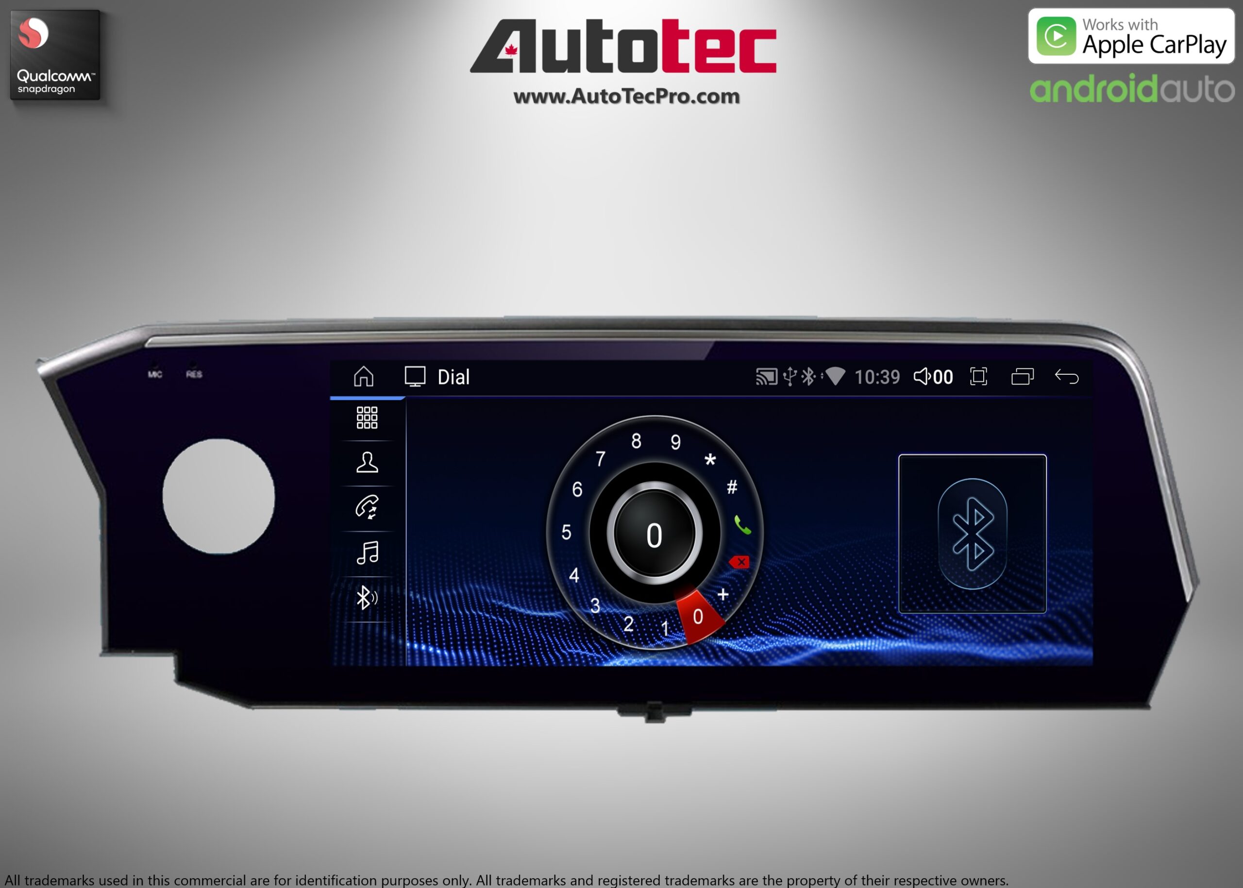 Lexus ES ( 2018- 2020 ) 12.3″ HD Touch-Screen Navigation & Infotainment System | Android 13 | GPS | BT | Wifi | A2DP | CarPlay