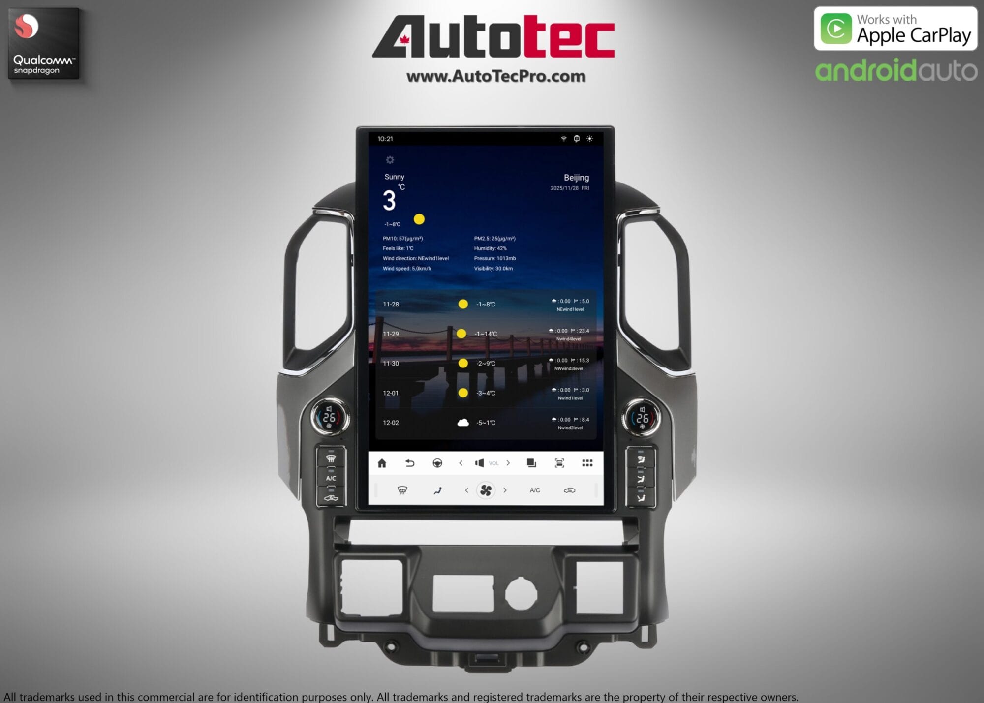 Chevrolet Silverado / GMC Sierra (2019 – 2026) 17.2″ IPS HD Touch-Screen Navigation & Infotainment System | Android 14 | GPS | BT | Wifi | CarPlay | Onstar | 4G LTE