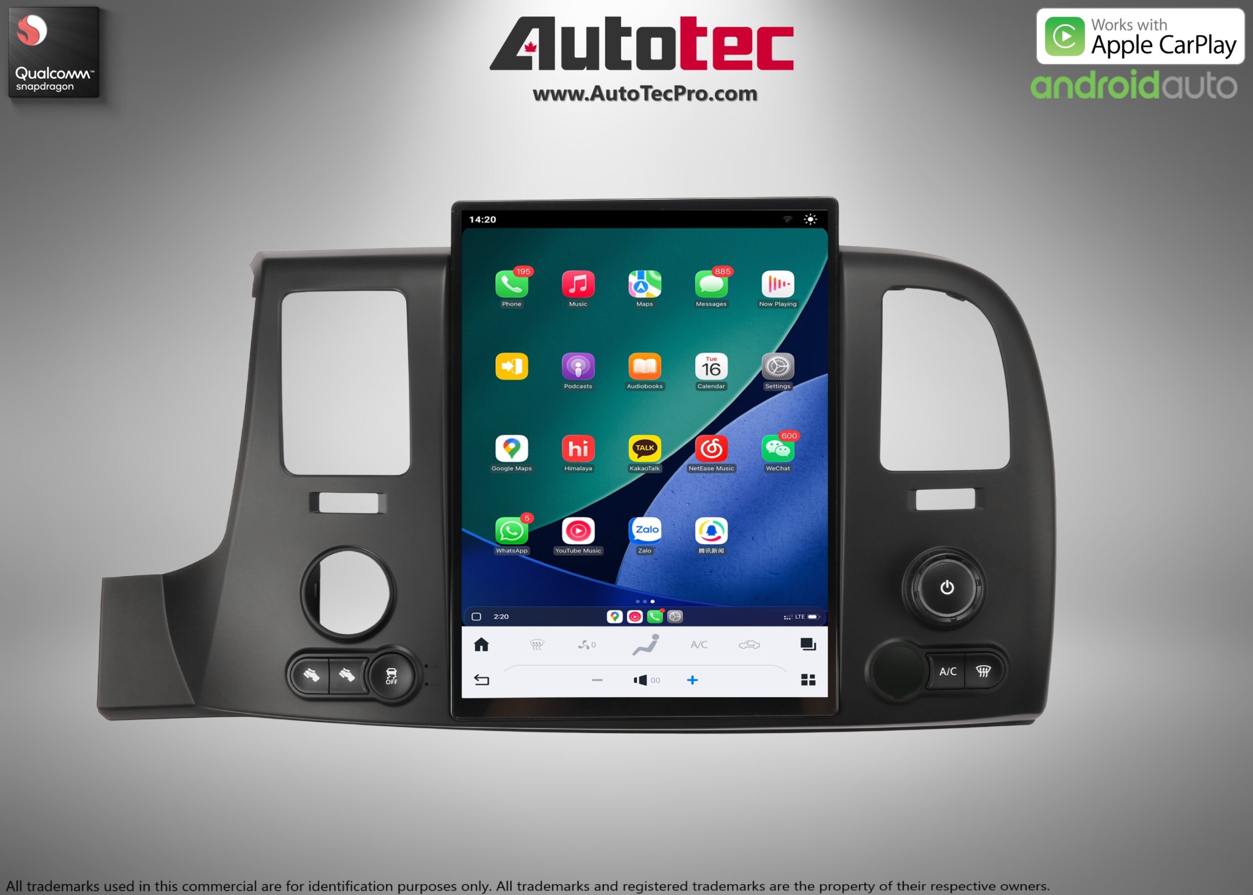 Chevrolet Silverado / GMC Sierra (2007 – 2013) 13.8″ HD Touch-Screen Navigation & Infotainment System | Android 13 | GPS | BT | Wifi | CarPlay | 4G LTE