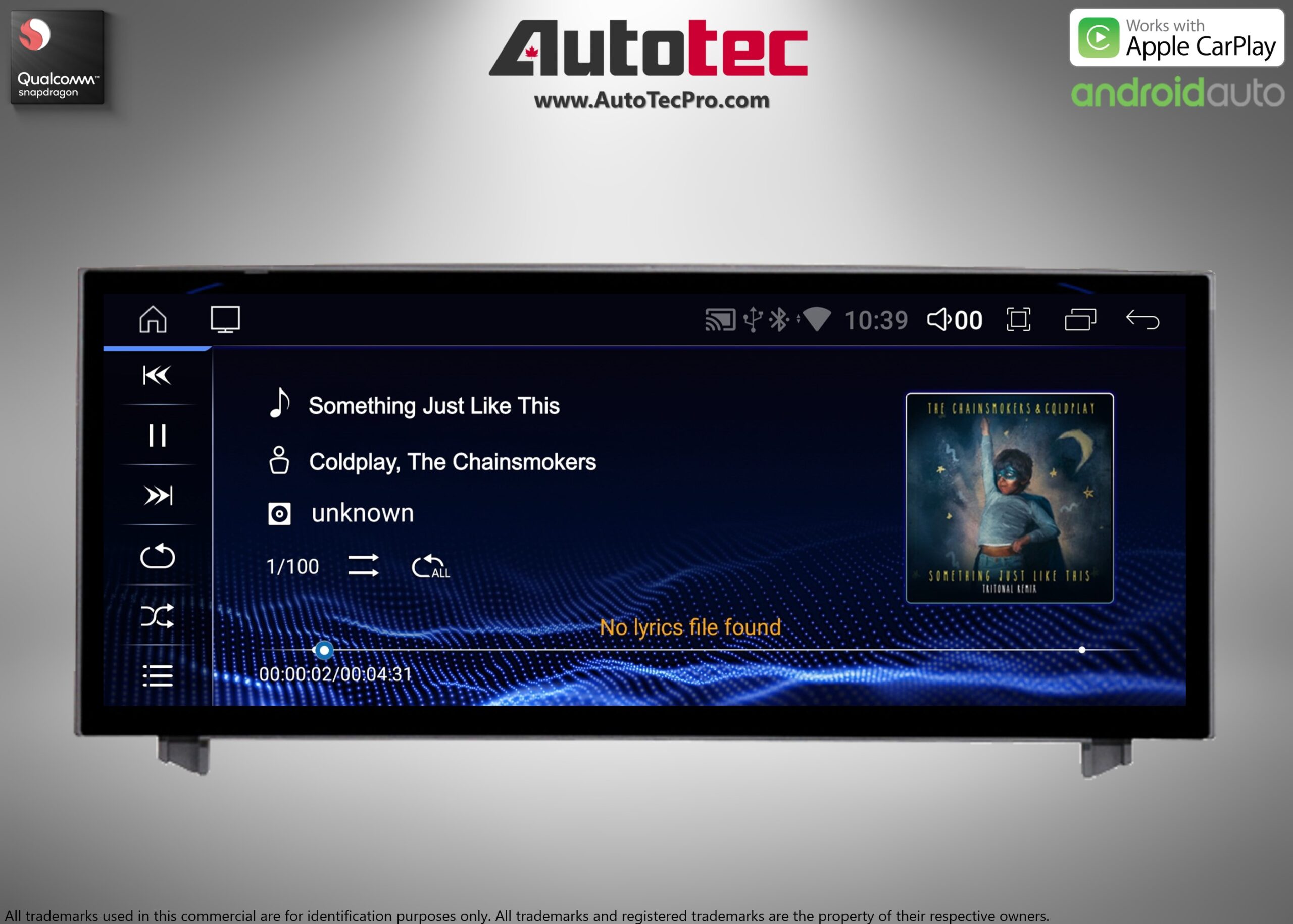 Lexus IS ( 2014- 2019 ) 10.25″ HD Touch-Screen Navigation & Infotainment System | GPS | BT | Wifi | A2DP | CarPlay
