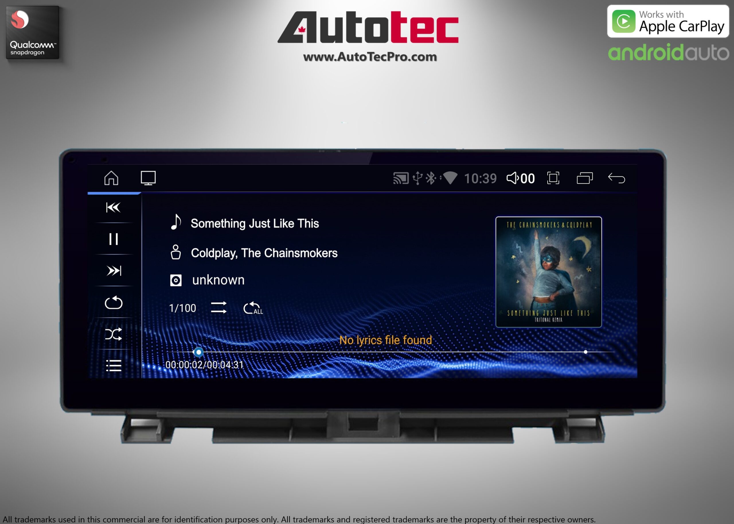 Lexus NX ( 2015- 2016 ) 10.25″ HD Touch-Screen Navigation & Infotainment System | Android 13 | GPS | BT | Wifi | A2DP | CarPlay