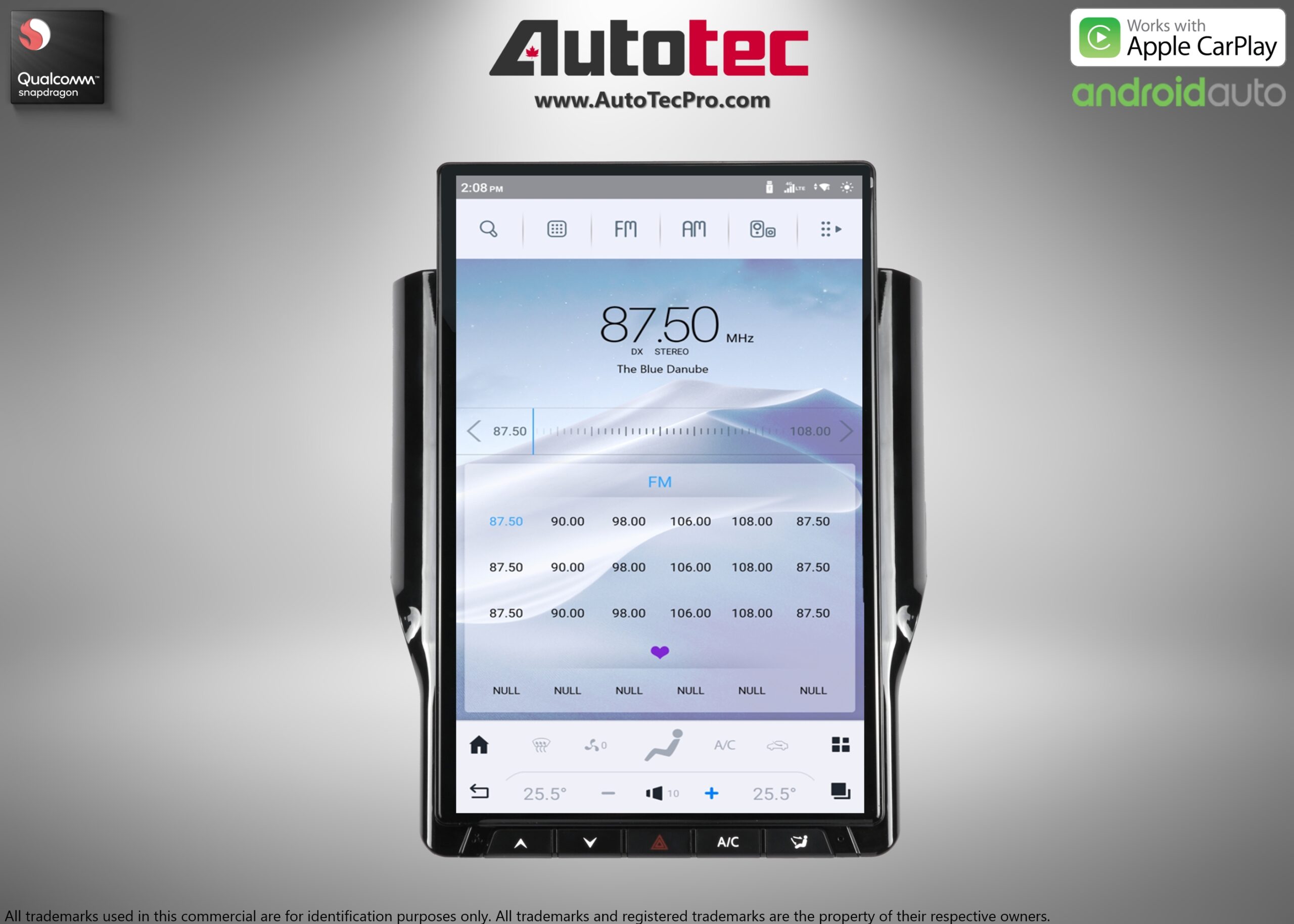 Dodge RAM (2019 – 2024) 14.4″ IPS QHD 2K Touch-Screen Android Navigation System | Android 13 | GPS | BT | Wifi | CarPlay | Android Auto | 4G LTE