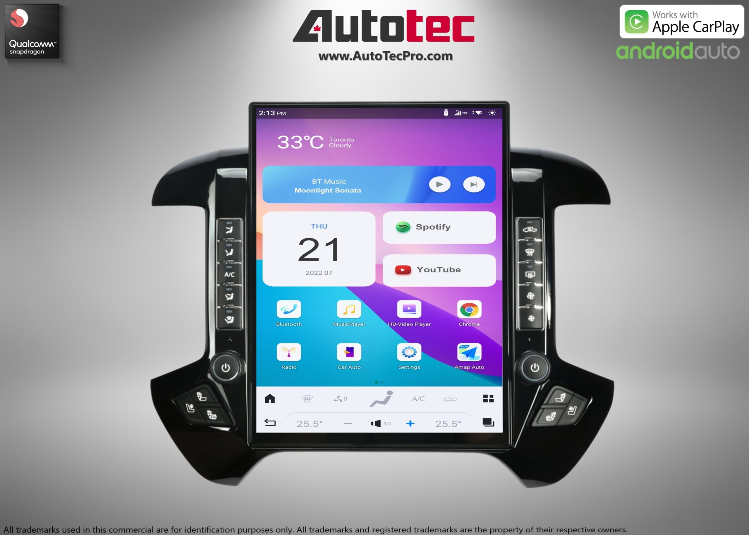 Chevrolet Silverado / GMC Sierra (2014 – 2019) 15.6″ IPS QHD 2K Touch-Screen Navigation & Infotainment System | Android 13 | GPS | BT | Wifi | CarPlay | Onstar | DSP | 4G LTE