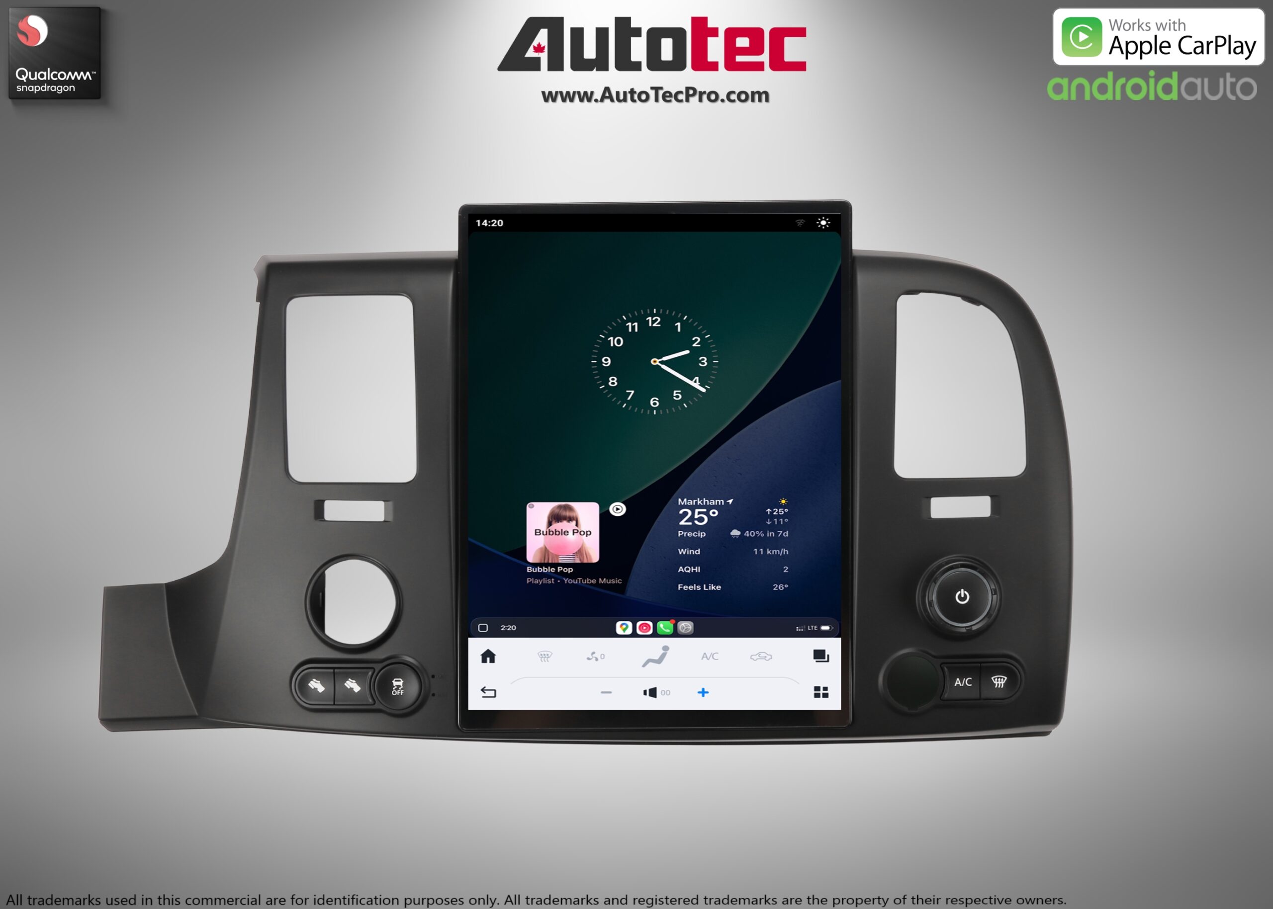 Chevrolet Silverado / GMC Sierra (2007 – 2013) 13.8″ HD Touch-Screen Navigation & Infotainment System | Android 13 | GPS | BT | Wifi | CarPlay | 4G LTE