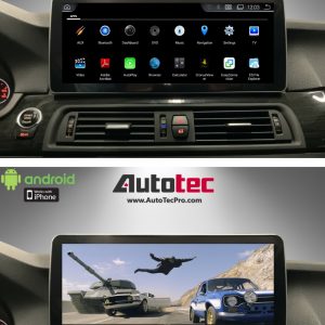 BMW 5 Series (2011 – 2018) F10 F11 OEM-FIT 12.3″ HD Touch-Screen Android Navigation System | GPS | BT | Wifi | 4G LTE | CarPlay