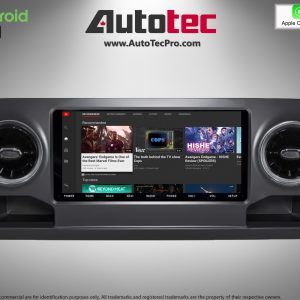 Mercedes-Benz Sprinter (2019 – 2024) Direct-Fit 10.25″ HD Touch-Screen Android Navigation System | Android 14 | GPS | BT | Wifi | CarPlay | Android Auto | Camera | 4G LTE – For Stock Basic Radio