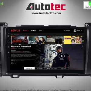 Toyota Sienna (2011 – 2014) OEM FIT 9″ HD Touch-Screen Android Navigation System | Android 13 | GPS | BT | Wifi | CarPlay | Camera