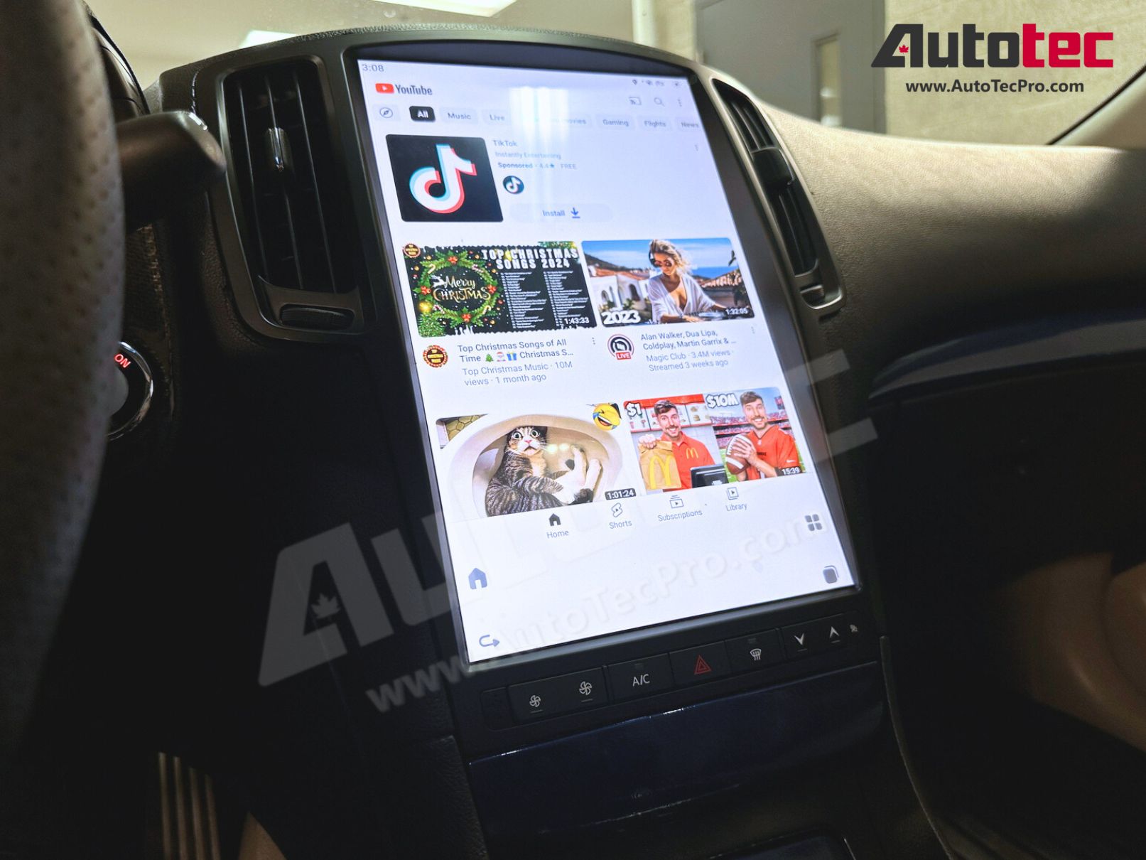 Infiniti G25/G35/G37/G37s (2007 – 2015) 14.5″ (Mark 7) 2K QHD Touch-Screen Navigation & Infotainment System | GPS | BT | Wifi | 4G LTE | CarPlay