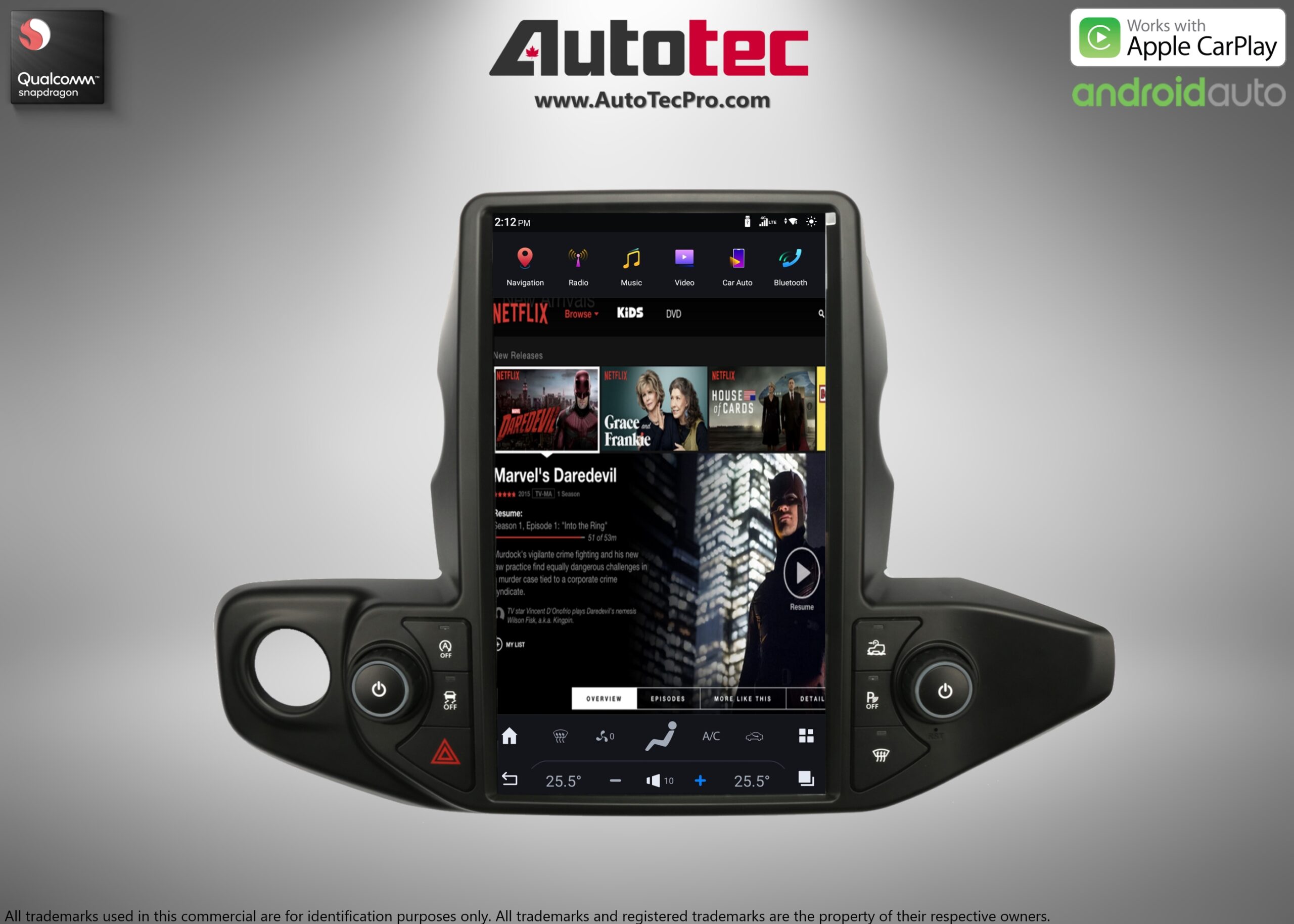 Jeep Wrangler (2018 – 2023) 13.6″ IPS HD Touch-Screen Navigation & Infotainment System | Android 13 | GPS | BT | Wifi | CarPlay